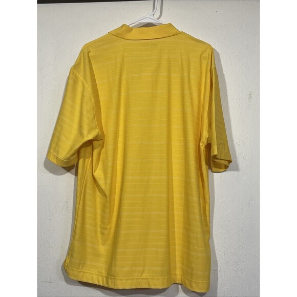 Men's Nike Golf Tour Performance Dri-Fit Short Sleeve Lemon YellowPolo Size L - Picture 3 of 3